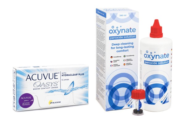 Acuvue Oasys (6 linser) + Oxynate Peroxide 380 ml med etui