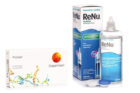 Proclear Compatibles Sphere CooperVision (6 linser) + ReNu MultiPlus 360 ml med etui